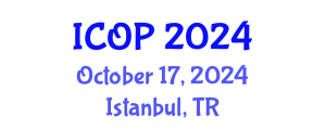 International Conference on Optics and Photonics (ICOP) October 17, 2024 - Istanbul, Turkey