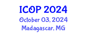 International Conference on Optics and Photonics (ICOP) October 03, 2024 - Madagascar, Madagascar