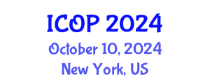 International Conference on Optics and Photonics (ICOP) October 10, 2024 - New York, United States