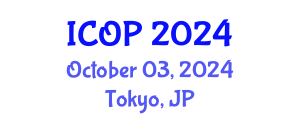 International Conference on Optics and Photonics (ICOP) October 03, 2024 - Tokyo, Japan
