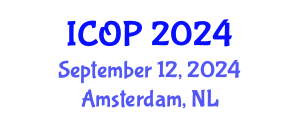 International Conference on Optics and Photonics (ICOP) September 12, 2024 - Amsterdam, Netherlands