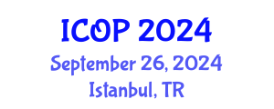 International Conference on Optics and Photonics (ICOP) September 26, 2024 - Istanbul, Turkey