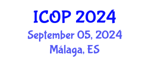 International Conference on Optics and Photonics (ICOP) September 05, 2024 - Málaga, Spain