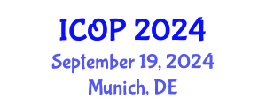 International Conference on Optics and Photonics (ICOP) September 19, 2024 - Munich, Germany