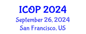 International Conference on Optics and Photonics (ICOP) September 26, 2024 - San Francisco, United States