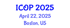International Conference on Optics and Photonics (ICOP) April 22, 2025 - Boston, United States