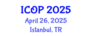 International Conference on Optics and Photonics (ICOP) April 26, 2025 - Istanbul, Turkey