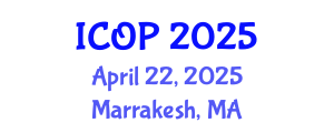 International Conference on Optics and Photonics (ICOP) April 22, 2025 - Marrakesh, Morocco