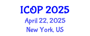 International Conference on Optics and Photonics (ICOP) April 22, 2025 - New York, United States