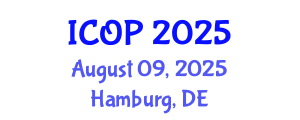 International Conference on Optics and Photonics (ICOP) August 09, 2025 - Hamburg, Germany