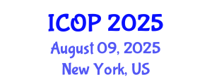 International Conference on Optics and Photonics (ICOP) August 09, 2025 - New York, United States