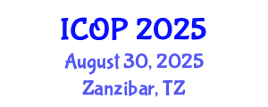 International Conference on Optics and Photonics (ICOP) August 30, 2025 - Zanzibar, Tanzania