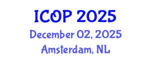 International Conference on Optics and Photonics (ICOP) December 02, 2025 - Amsterdam, Netherlands