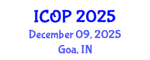 International Conference on Optics and Photonics (ICOP) December 09, 2025 - Goa, India