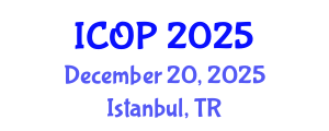 International Conference on Optics and Photonics (ICOP) December 20, 2025 - Istanbul, Turkey