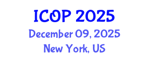 International Conference on Optics and Photonics (ICOP) December 09, 2025 - New York, United States