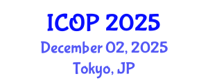 International Conference on Optics and Photonics (ICOP) December 02, 2025 - Tokyo, Japan