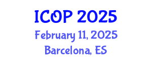 International Conference on Optics and Photonics (ICOP) February 11, 2025 - Barcelona, Spain