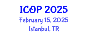 International Conference on Optics and Photonics (ICOP) February 15, 2025 - Istanbul, Turkey