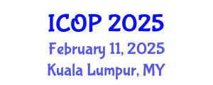 International Conference on Optics and Photonics (ICOP) February 11, 2025 - Kuala Lumpur, Malaysia