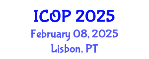 International Conference on Optics and Photonics (ICOP) February 08, 2025 - Lisbon, Portugal