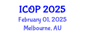 International Conference on Optics and Photonics (ICOP) February 01, 2025 - Melbourne, Australia