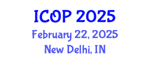 International Conference on Optics and Photonics (ICOP) February 22, 2025 - New Delhi, India