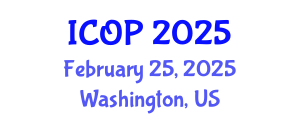 International Conference on Optics and Photonics (ICOP) February 25, 2025 - Washington, United States