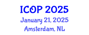 International Conference on Optics and Photonics (ICOP) January 21, 2025 - Amsterdam, Netherlands