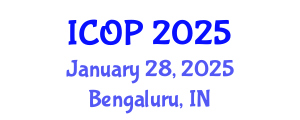 International Conference on Optics and Photonics (ICOP) January 28, 2025 - Bengaluru, India