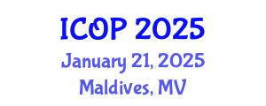International Conference on Optics and Photonics (ICOP) January 21, 2025 - Maldives, Maldives