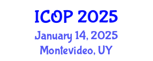 International Conference on Optics and Photonics (ICOP) January 14, 2025 - Montevideo, Uruguay