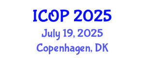 International Conference on Optics and Photonics (ICOP) July 19, 2025 - Copenhagen, Denmark