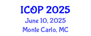 International Conference on Optics and Photonics (ICOP) June 10, 2025 - Monte Carlo, Monaco