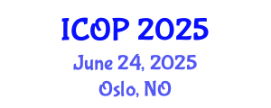 International Conference on Optics and Photonics (ICOP) June 24, 2025 - Oslo, Norway