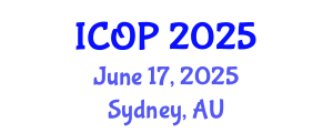 International Conference on Optics and Photonics (ICOP) June 17, 2025 - Sydney, Australia