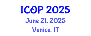 International Conference on Optics and Photonics (ICOP) June 21, 2025 - Venice, Italy