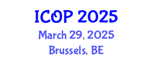 International Conference on Optics and Photonics (ICOP) March 29, 2025 - Brussels, Belgium