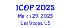 International Conference on Optics and Photonics (ICOP) March 29, 2025 - Las Vegas, United States