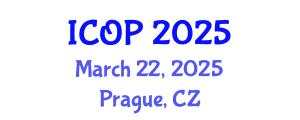 International Conference on Optics and Photonics (ICOP) March 22, 2025 - Prague, Czechia