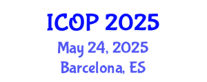 International Conference on Optics and Photonics (ICOP) May 24, 2025 - Barcelona, Spain