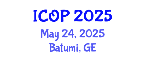 International Conference on Optics and Photonics (ICOP) May 24, 2025 - Batumi, Georgia