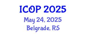 International Conference on Optics and Photonics (ICOP) May 24, 2025 - Belgrade, Serbia