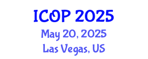International Conference on Optics and Photonics (ICOP) May 20, 2025 - Las Vegas, United States
