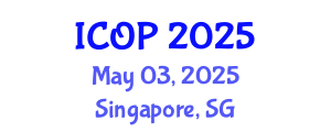 International Conference on Optics and Photonics (ICOP) May 03, 2025 - Singapore, Singapore