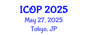 International Conference on Optics and Photonics (ICOP) May 27, 2025 - Tokyo, Japan
