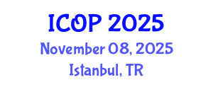 International Conference on Optics and Photonics (ICOP) November 08, 2025 - Istanbul, Turkey