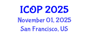International Conference on Optics and Photonics (ICOP) November 01, 2025 - San Francisco, United States