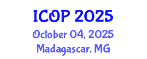 International Conference on Optics and Photonics (ICOP) October 04, 2025 - Madagascar, Madagascar