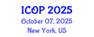 International Conference on Optics and Photonics (ICOP) October 07, 2025 - New York, United States